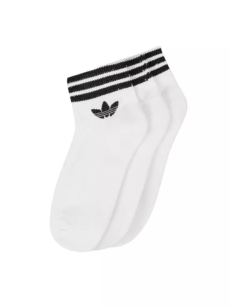 ADIDAS ORIGINALS Herren Sneakersocken 3er Pkg white black weiss